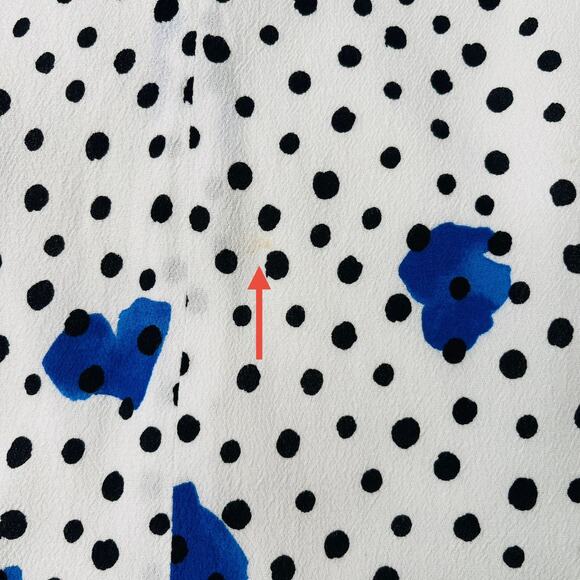 BOSS White Polka Dot Blue Desmala Dress Size US 8/M - Picture 7 of 8
